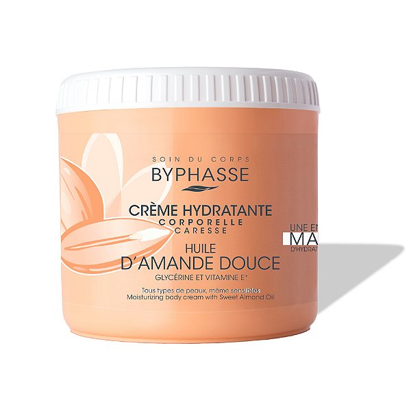 Creme Corporal Caresse Óleo de Amêndoas Doce 500mL -Byphasse