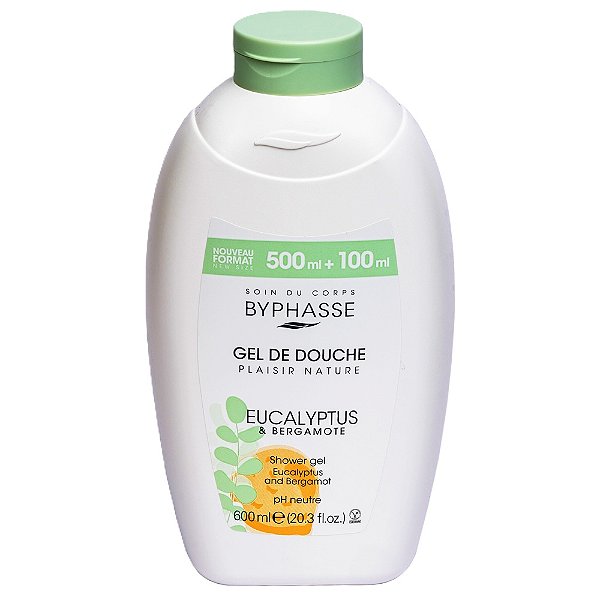 Gel de Banho Plaisir Nature | Eucalipto e Bergamota 600ml - Byphasse