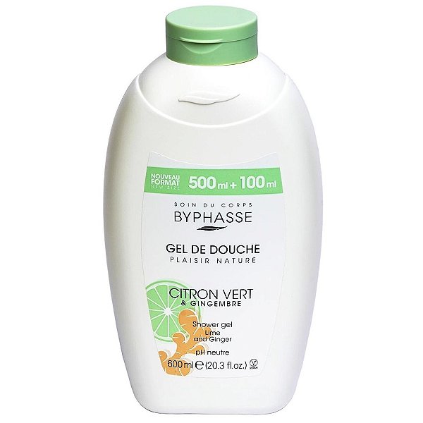 Gel de Banho Plaisir Nature | Limão e Gengibre 600ml - Byphasse