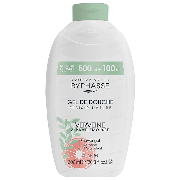 Gel de Banho Plaisir Nature | Verbena e Grapefuit 600ml - Byphasse