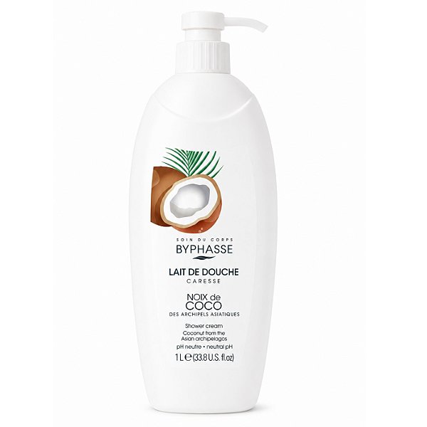 Leite de banho Caress | Extrato de Coco Asiatico 1L - Byphasse
