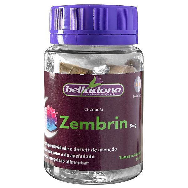 Ansiolítico Natural - Zembrin 8mg - 30 cápsulas