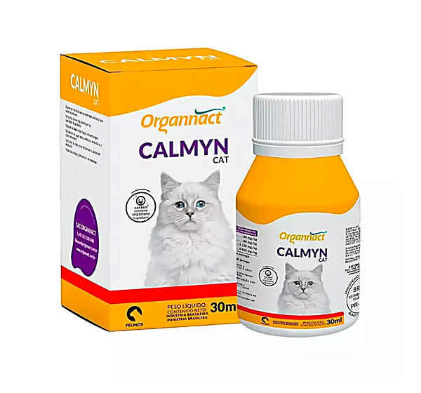 Suplemento Alimentar Calmyn Dog ou Calmyn Cat Organnact - 30ml