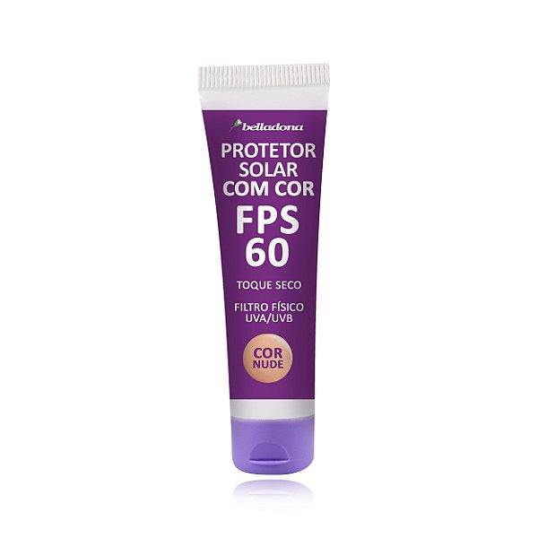 Filtro Solar FPS 60 Toque Seco - Cor Nude - 30g - Belladona