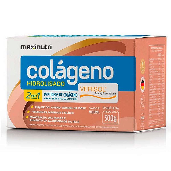 Colágeno Hidrolisado Verisol 2 em 1 Maxinutri - escolha seu sabor