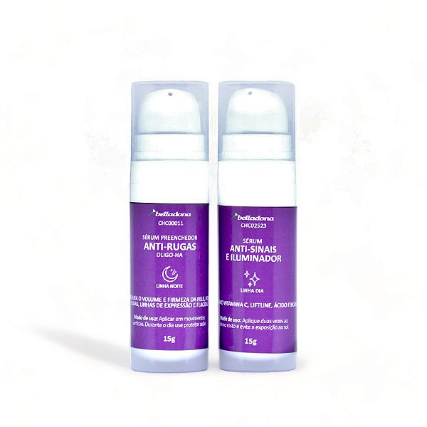 Kit Antissinais Belladona com Oligo-HA e Nano Vitamina C – Preenchimento, Firmeza e Luminosidade para a Pele