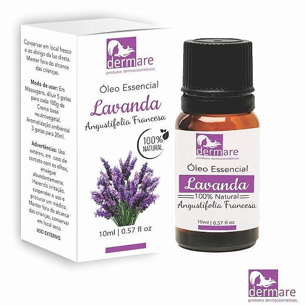 Óleo Essencial de Lavanda 10ml - Dermare