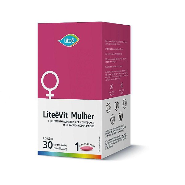 Multivitamínico LiteeVit Mulher Feminino - 30 cápsulas