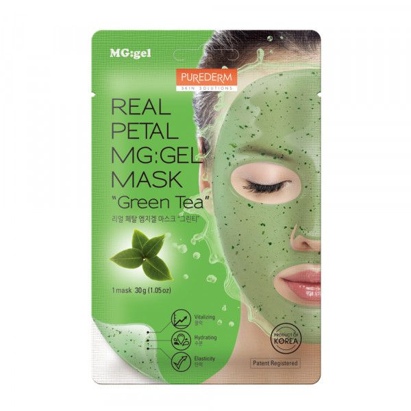 Purederm Máscara Facial Hidratante em Gel - Green Tea - 1 un