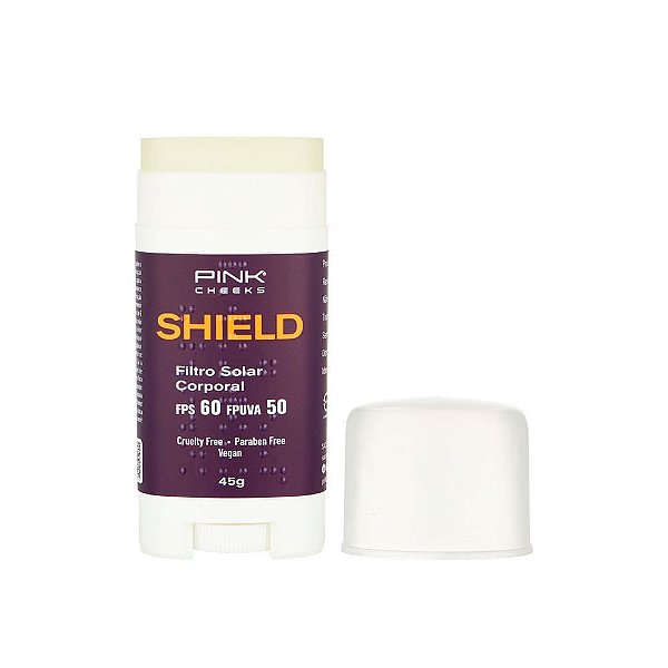 Shield Protetor Solar Corporal em Bastão (FPS 60/FPUVA 50) 45g - Pink Cheeks