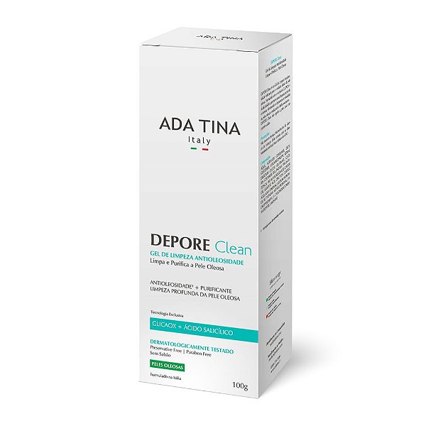 Gel de Limpeza Facial Antioleosidade Depore Clean com GlicaOX - Ada Tina 100 g