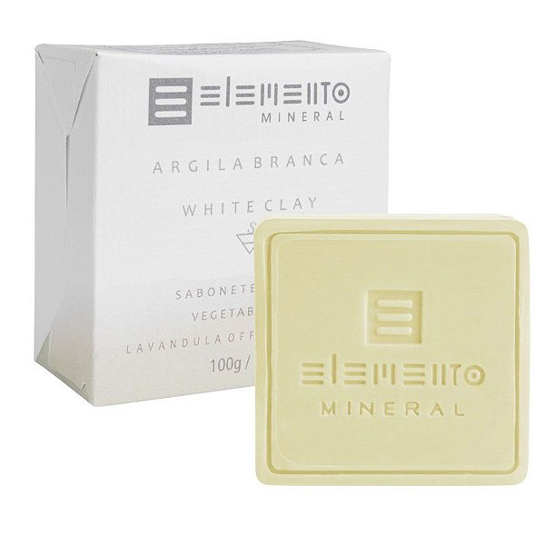 Sabonete de Argila Branca com Murumuru e Óleos Essenciais - Elemento Mineral 100g
