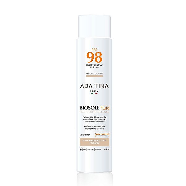 Ada Tina Biosole Fluid FPS 98  MÉDIO CLARO - 40ml