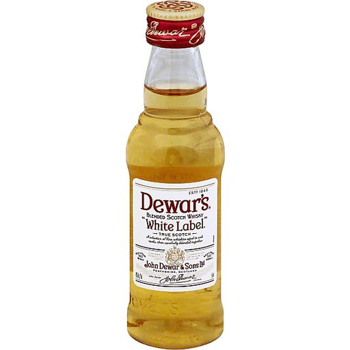 MINIATURAS DEWARS WHITE LABEL ORIGINAL E LACRADA - 50ml