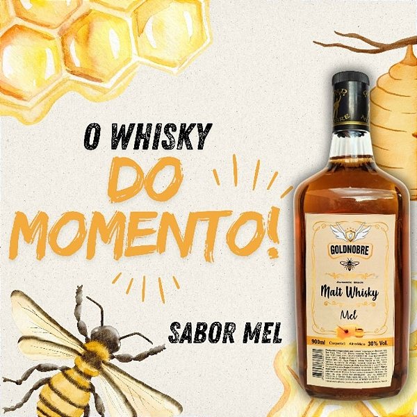 Whisky Gold Nobre Sabor Mel