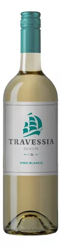 Vinho branco meio seco Uvas Diversas Travessia Seleccion adega Concha y Toro SA 750 ml em um estojo de papelão