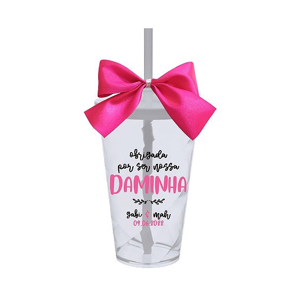 Copo Convite 500ml Obrigada por Ser Nossa Daminha