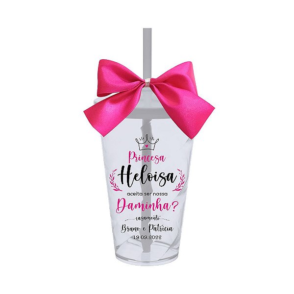 Copo Convite 500ml Princesa Daminha