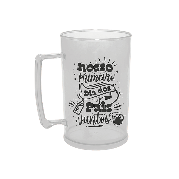 Caneca de Chopp Personalizada 450ml Primeiro Dia dos Pais