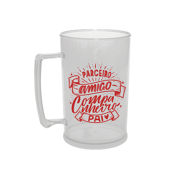 Caneca de Chopp Personalizada 450ml Pai Amigo