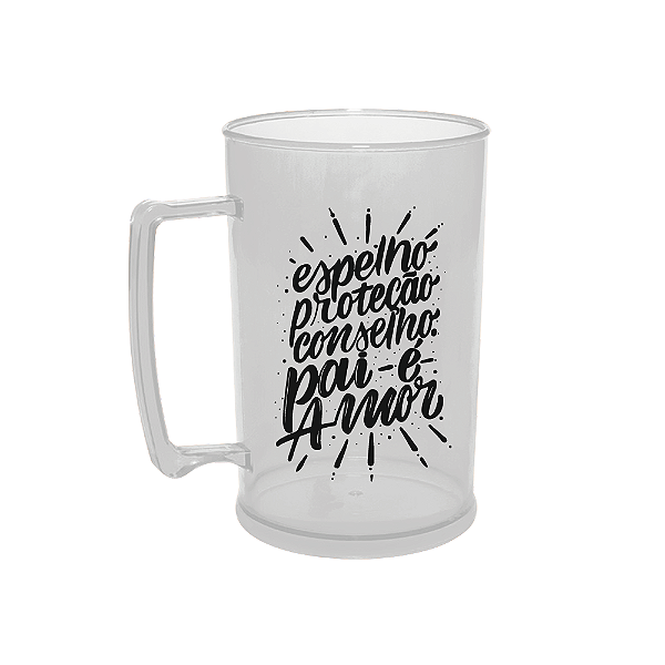 Caneca de Chopp Personalizada 450ml Pai é Amor