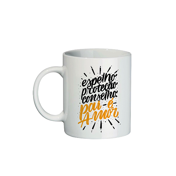 Caneca de Porcelana 300ml Pai é Amor