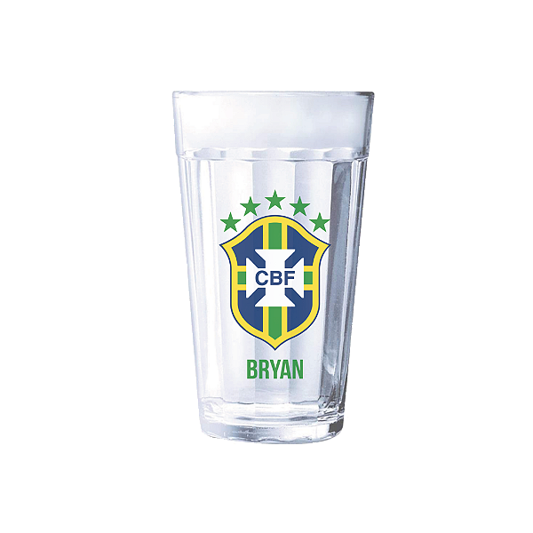 Copo Americano 500ml - Símbolo Seleção Brasileira