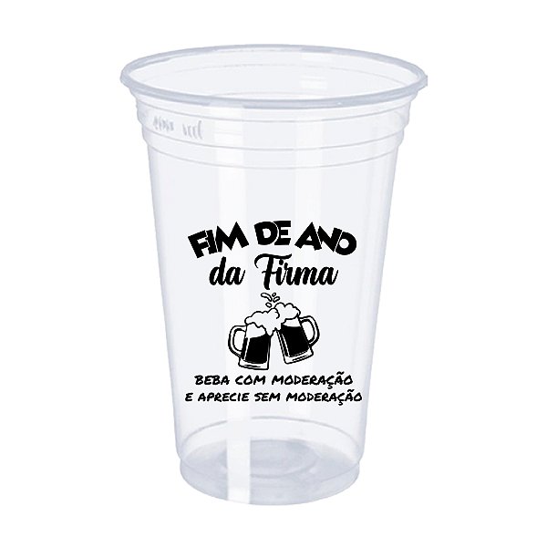 50 Copos Descartáveis 500ml - Personalizados