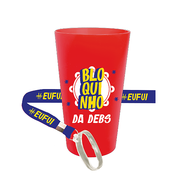 Copo Ecológico com Tirante 650ml - Carnaval - Bloquinho