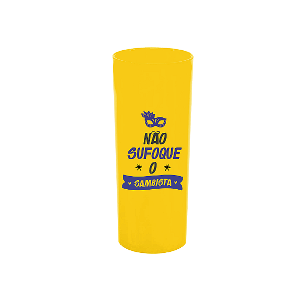 Copo Long Drink 300ml - Carnaval - Não Sufoque O Sambista