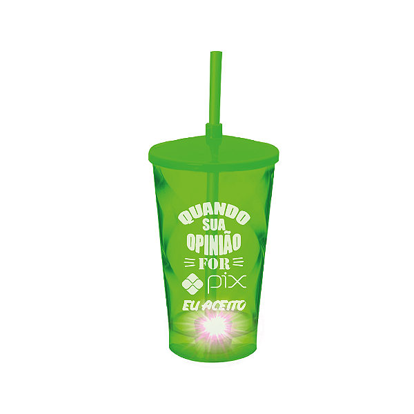 Copo Shake com LED 500ml - Personalizado