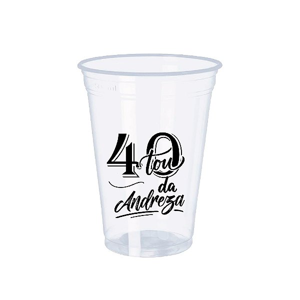 100 Copos Descartáveis 400ml Personalizados
