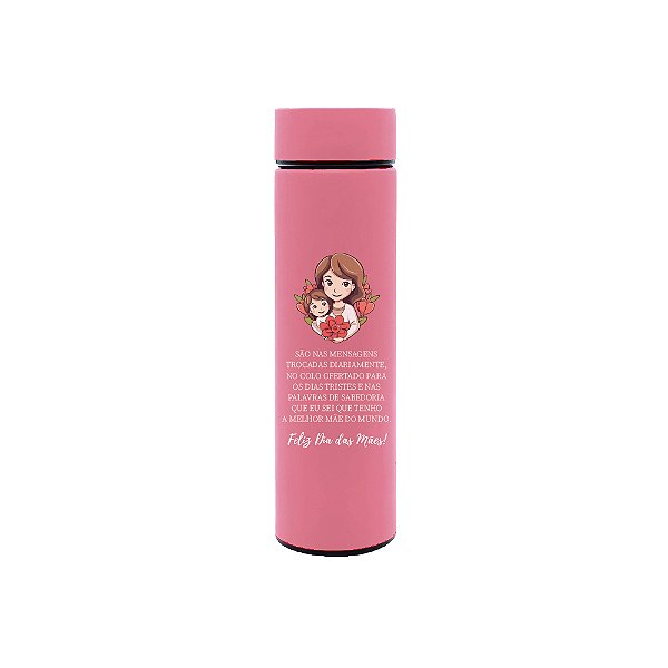 Garrafa Térmica 500ml - Feliz Dia das Mães