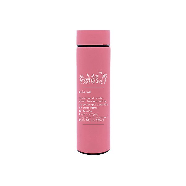 Garrafa Térmica 500ml  - Sinônimo do Verbo Amar