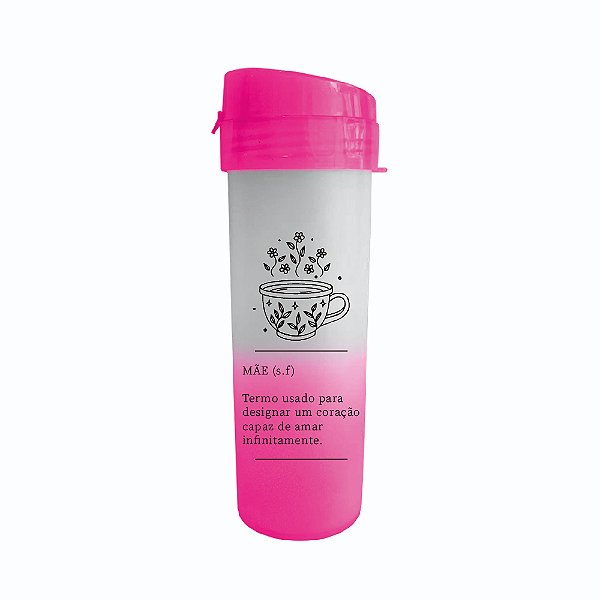 Garrafa Degradê 450ml -  Mãe (s.f)