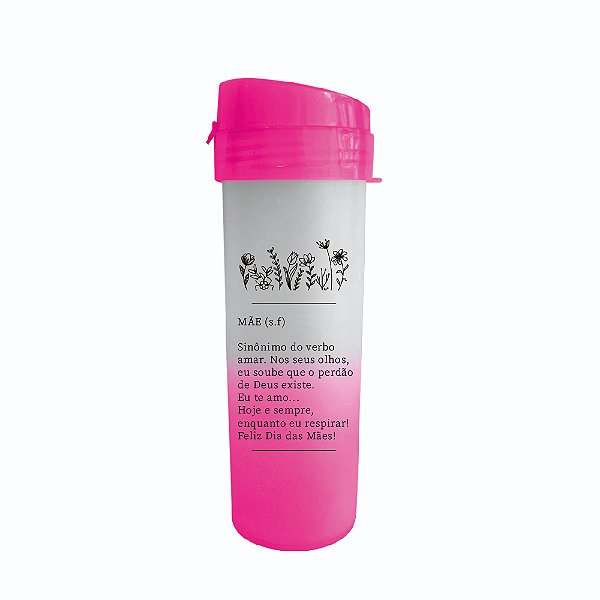 Garrafa Degradê 450ml - Sinônimo do Verbo Amar