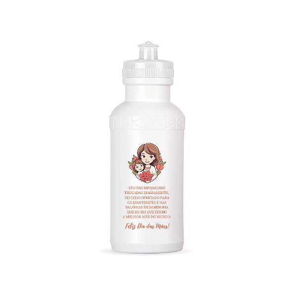 Garrafa Squeeze 500 ml - Feliz Dia das Mães