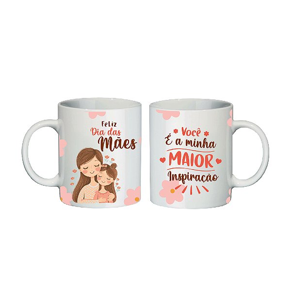 Caneca de Porcelana 300ml - Você É A Minha Maior Inspiração