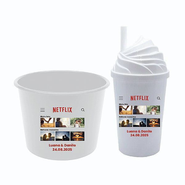 Kit Cinema - Dia dos Namorados - Catálogo Netflix