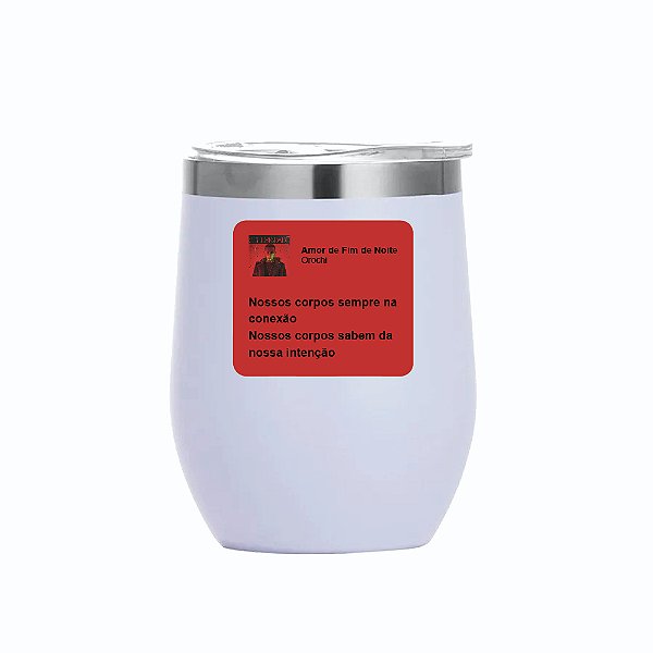 Copo Térmico 350 ml - Dia dos Namorados - Letra de Música