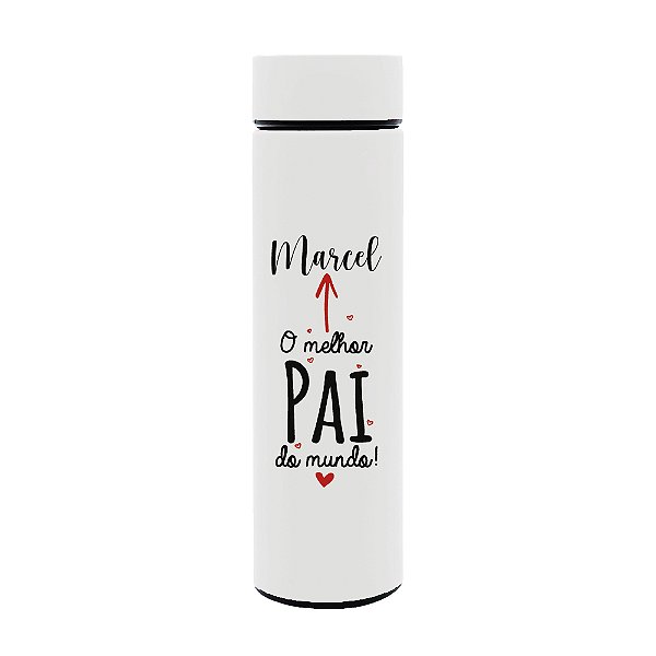 Garrafa Térmica 500ml Personalizada - Dia dos Pais (O melhor pai do mundo)