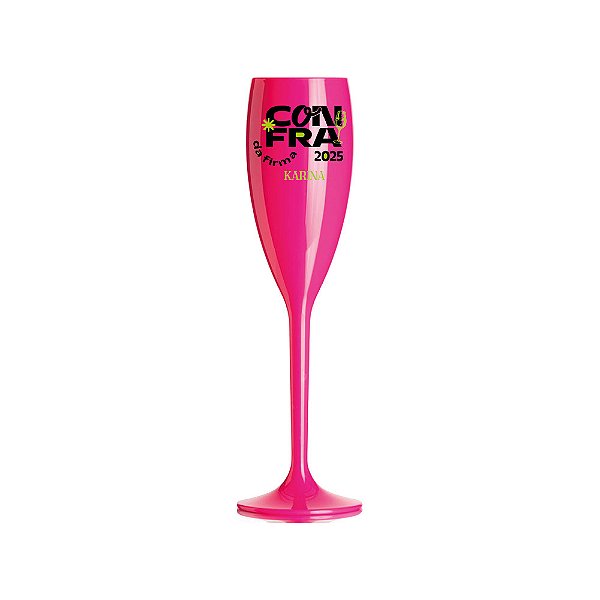Taça Champanhe Rosa 170ml - Confraternização 2025