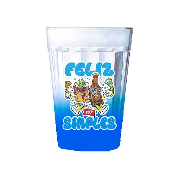 Copo Americano em Acrílico 190ml - Feliz no simples - CARNAVAL