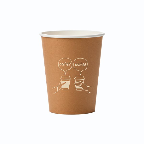 100 Copos de Papel 250ml PERSONALIZADO