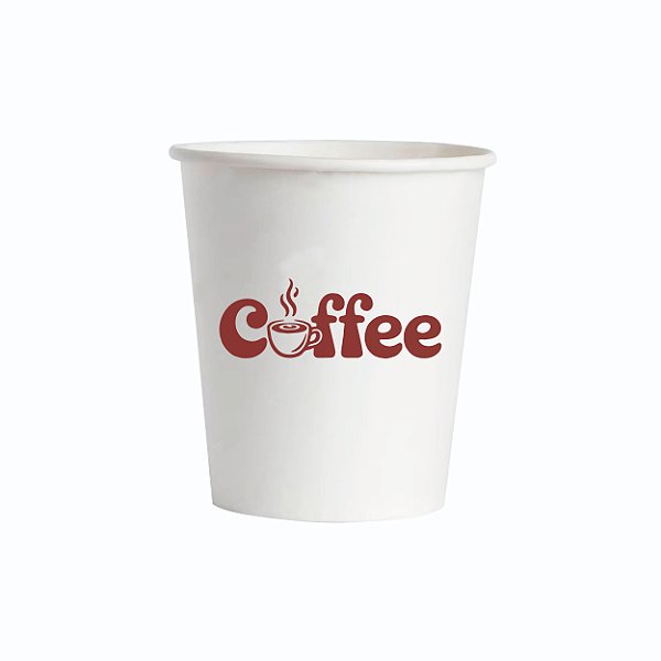 100 Copos de Papel 100ml PERSONALIZADO