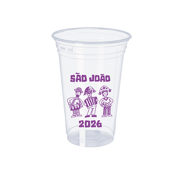 100 Copos Descartáveis 300ml - Festa Junina 2026
