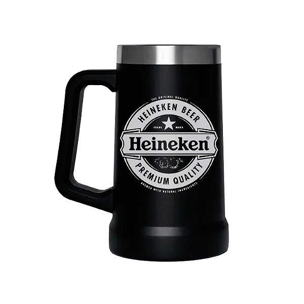 Caneca Térmica 700ml Preto Fosco - Personalizável