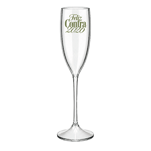 Taça de Champanhe 170ml Personalizada - Confraternização 2026