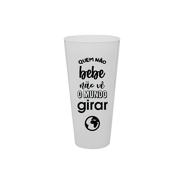 Copo Big 1 Litro Branco Leitoso Personalizado