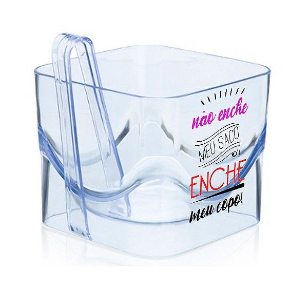 Balde de Whisky 2 Litros Transparente Personalizado